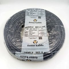 2X1,5mm² ttr Kablo Siyah