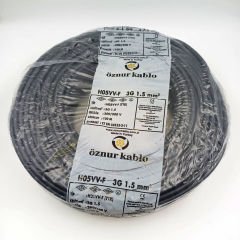 3X1,5mm² ttr Kablo Siyah