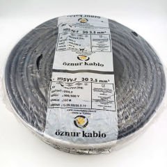 3X2,5mm² ttr Kablo Siyah