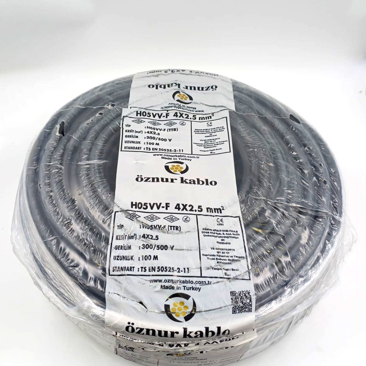 4X2,5mm² ttr Kablo Siyah