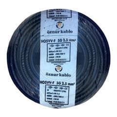 5X2,5mm² ttr Kablo Siyah