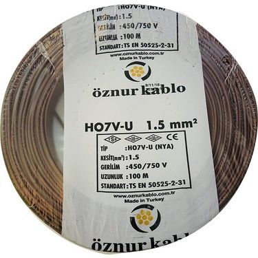 1.5mm² Nya Kablo Kahverengi