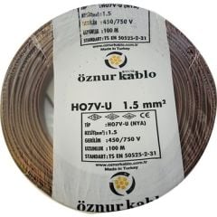 1.5mm² Nya Kablo Kahverengi