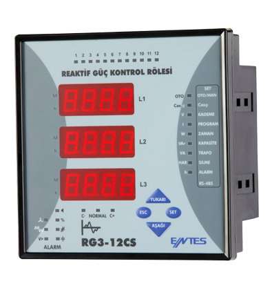 Rg3 12c 12 Kademe Reaktif Güç Kontrol Rölesi