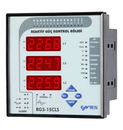 Rg3 15Cls 12 Kademe Reaktif Güç Kontrol Rölesi