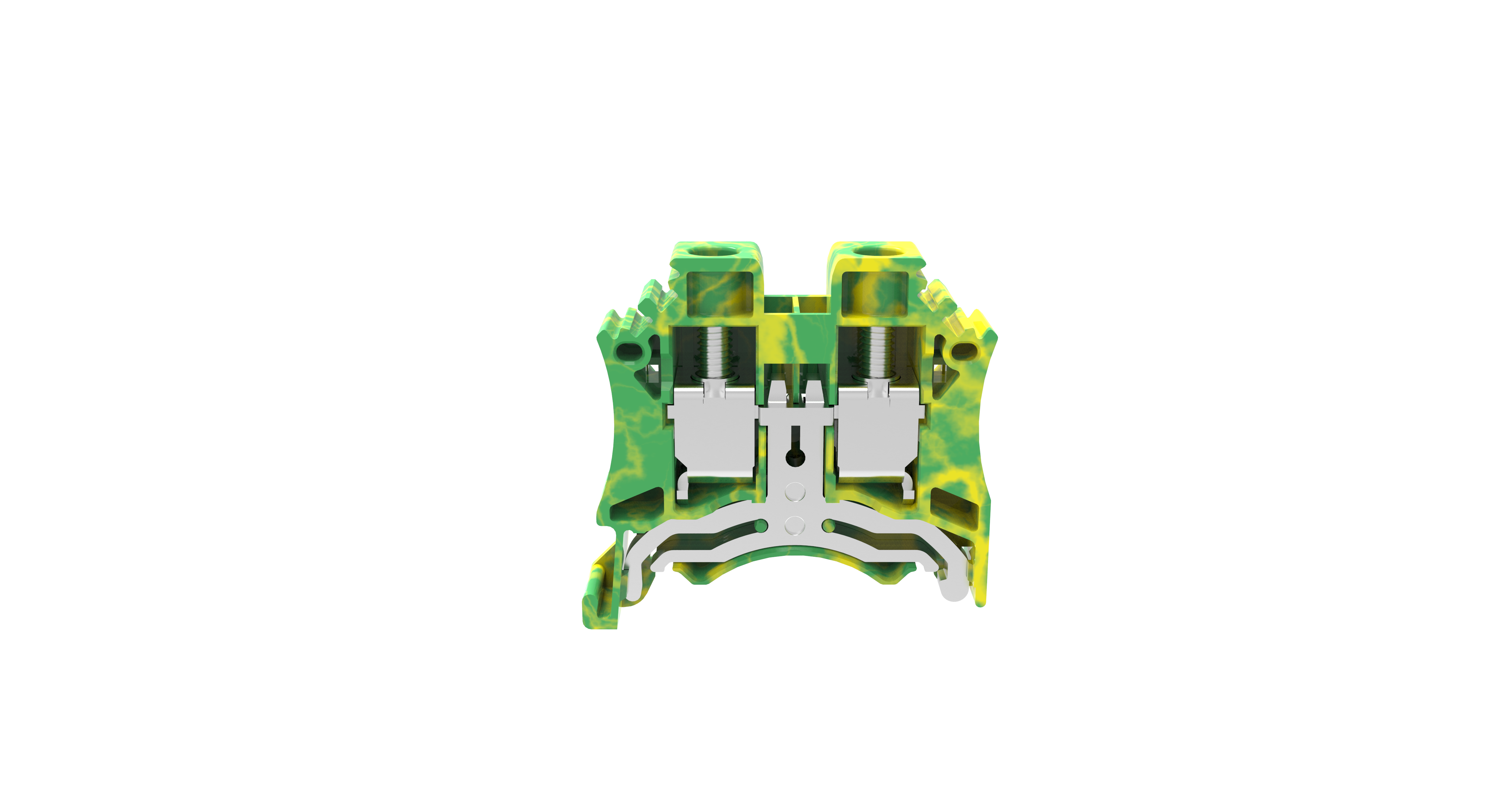 150 073 Dc 10 Sarı-Yeşil Topraklama Vidalı Ray Klemens