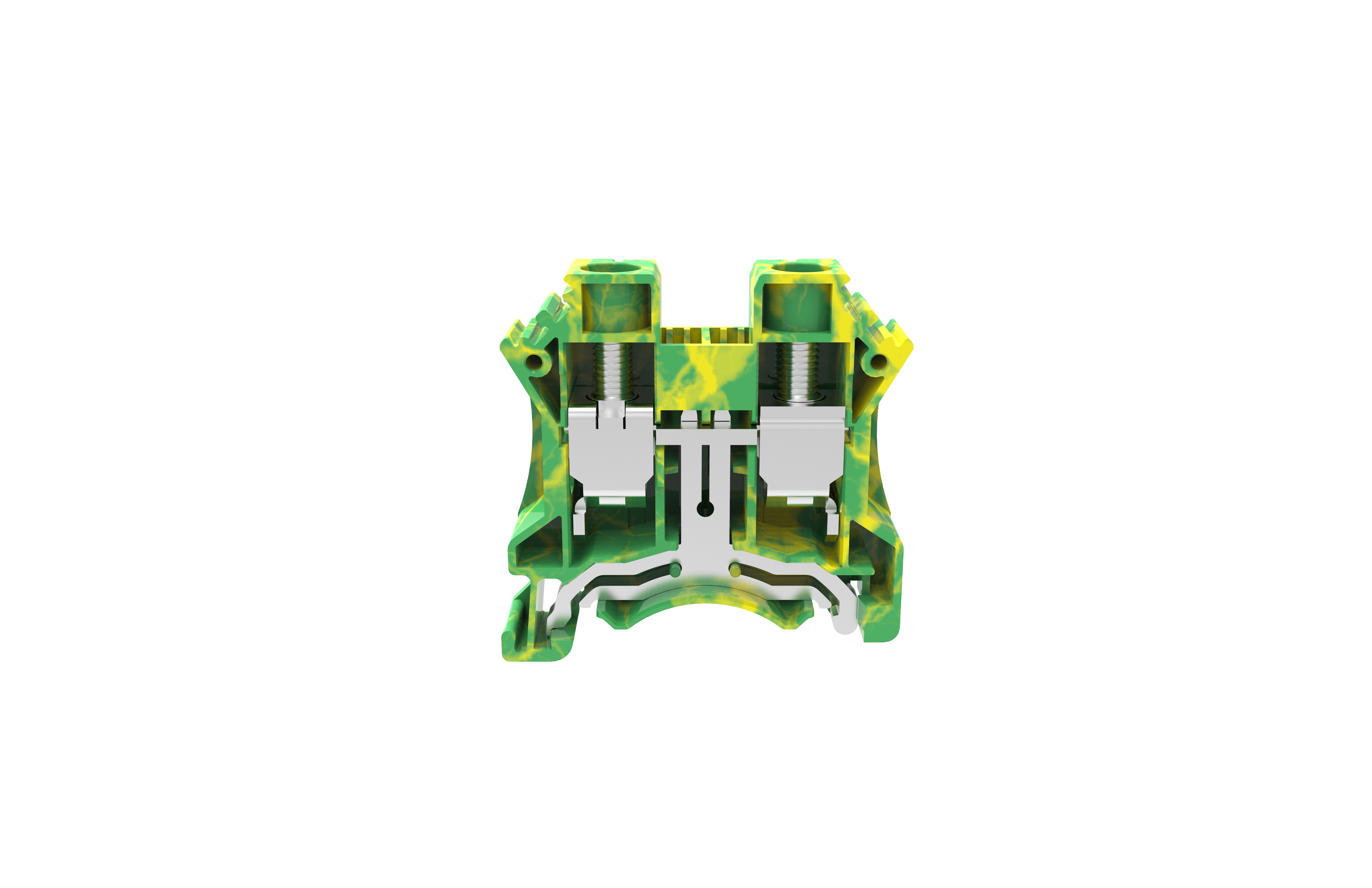 150 074 Dc 16 Sarı-Yeşil Topraklama Vidalı Ray Klemens